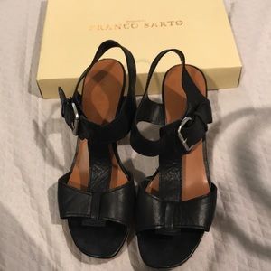 Franco Sarto Black wedges